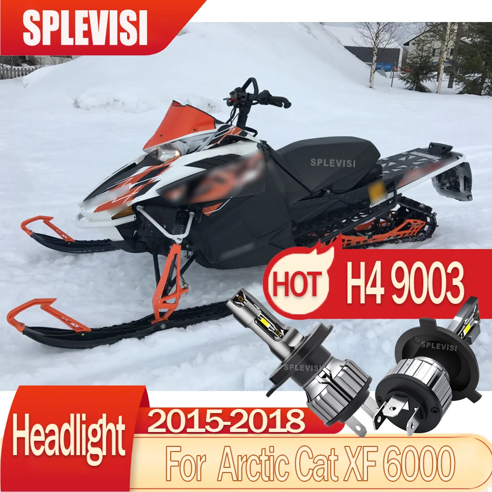 

Made of Durable Materials Last Longer H4 9003 motorcycle Headlight Lifespan 60000hrs For Arctic Cat XF 6000 2015 2016 2017 2018