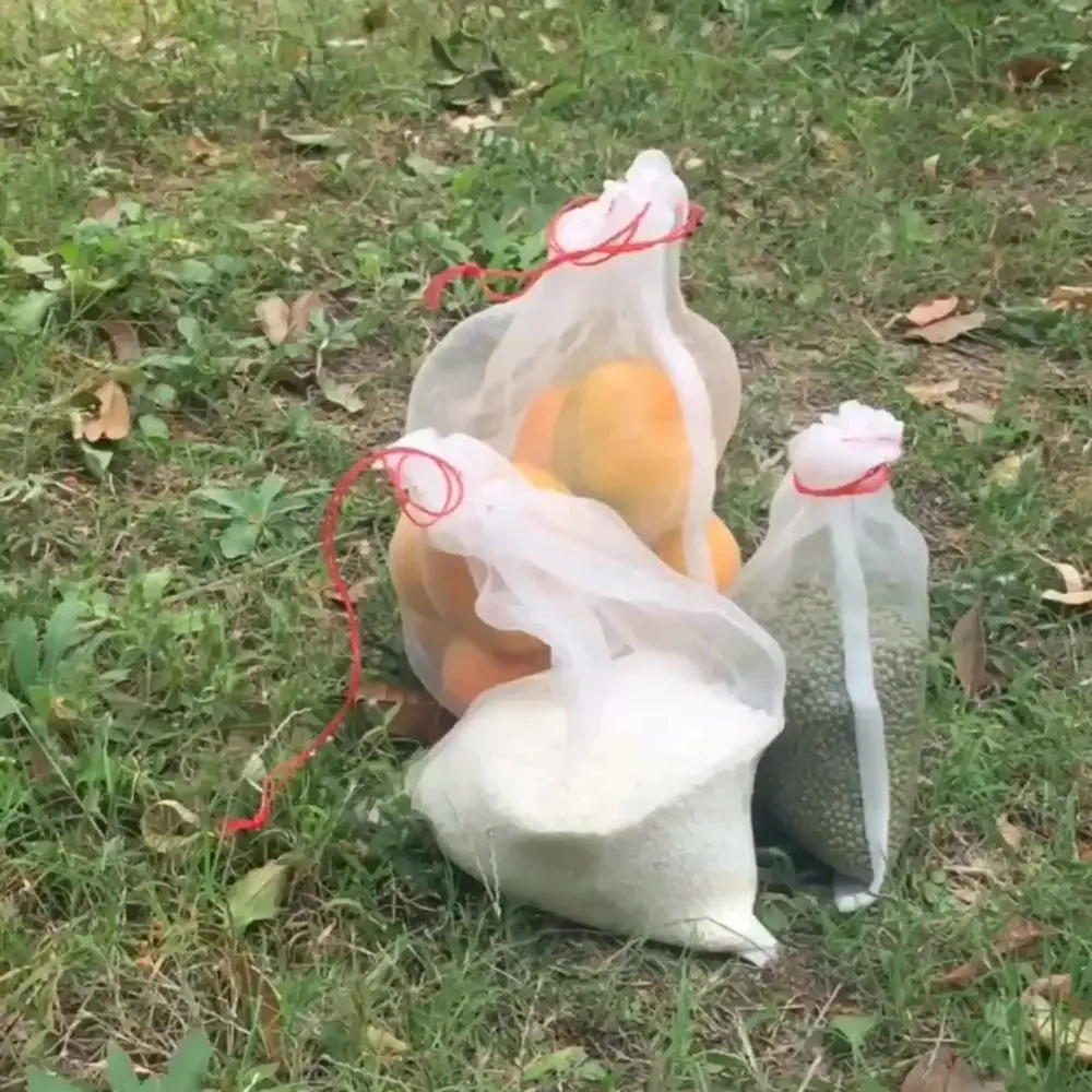 

20 шт. тканевых мешочков для выращивания растений, защита от птиц и насекомых, нетканые мешки для рассады, защита от насекомых