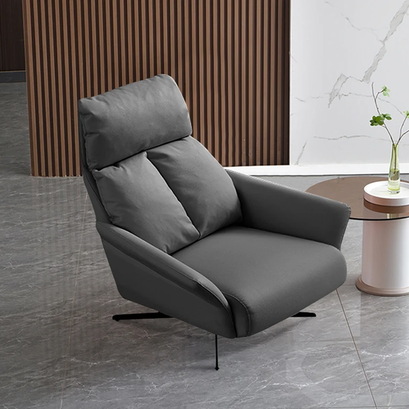 Nordic modern wood leisure chair for hotel new design relax living room   revolving