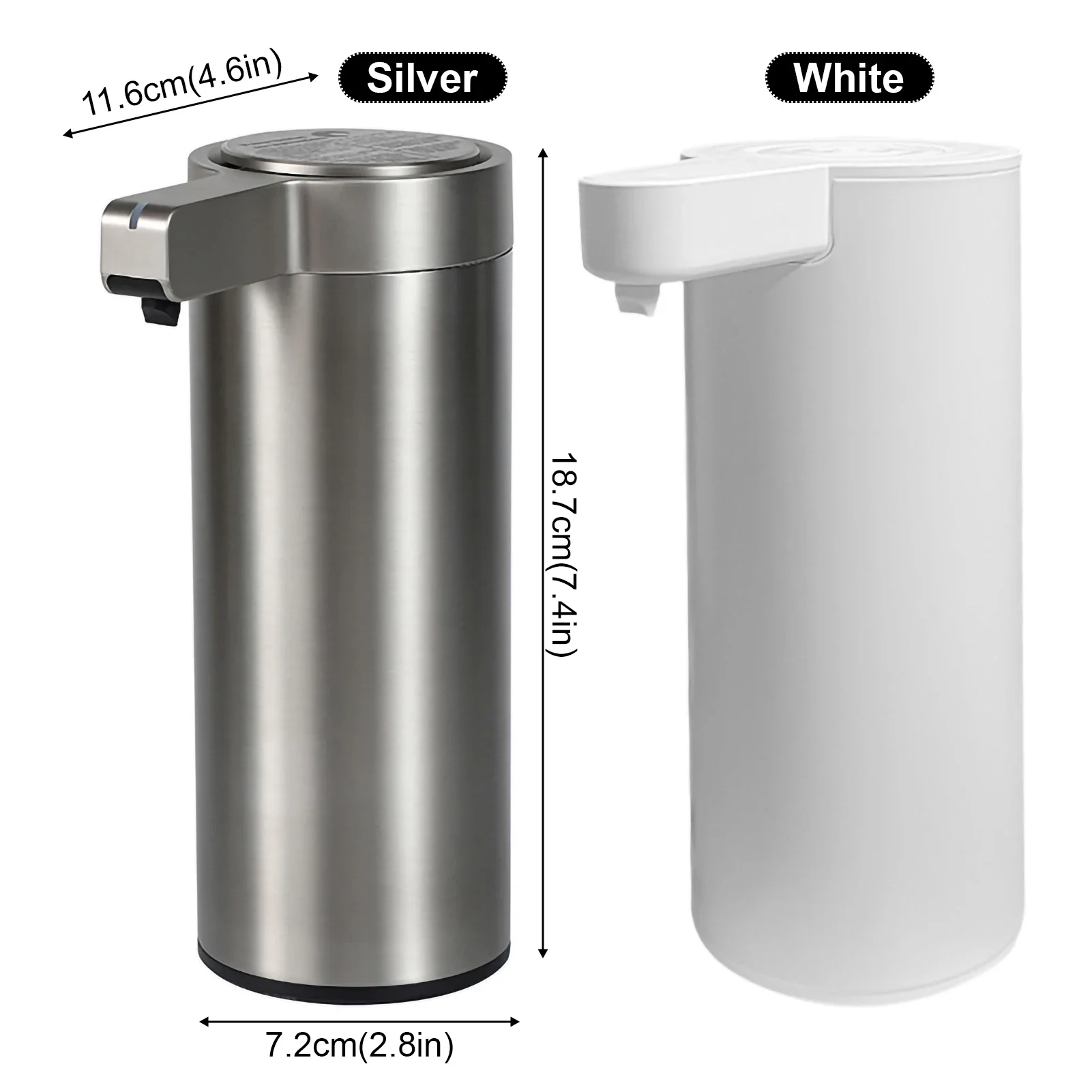 Automatic Liquid Soap Dispensers 304 Stainless Steel Touchless Usb Recharge Waterproof Intelligent Bathroom Kitchen Accessories