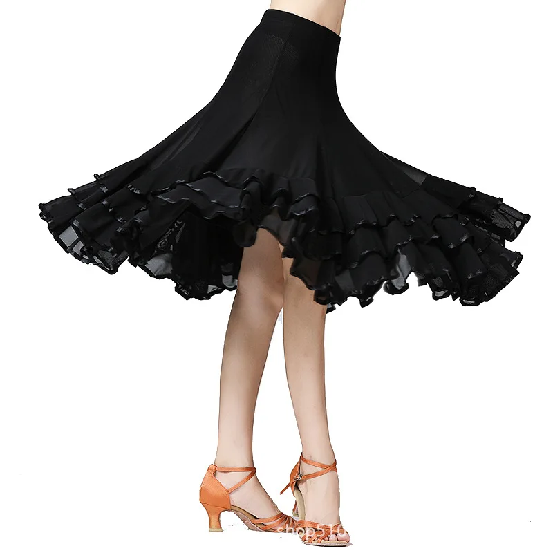 Gonna da ballo moderna da donna Costume da ballo altalena Gonna da ballo di flamenco spagnolo Costume da spettacolo di valzer