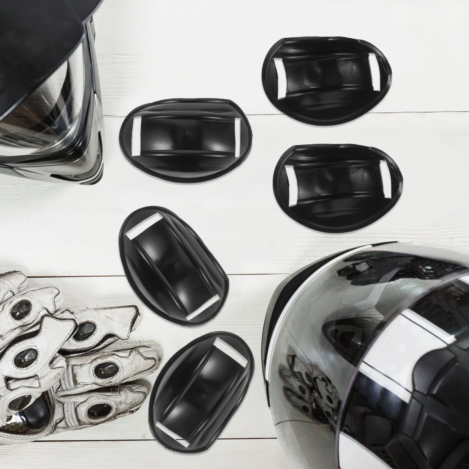 5 Stück Kinnpolster Schutz Motorrad Fahrrad Skaten Einfache Installation Keine Werkzeuge erforderlich Kinnschutz Kettenpolster