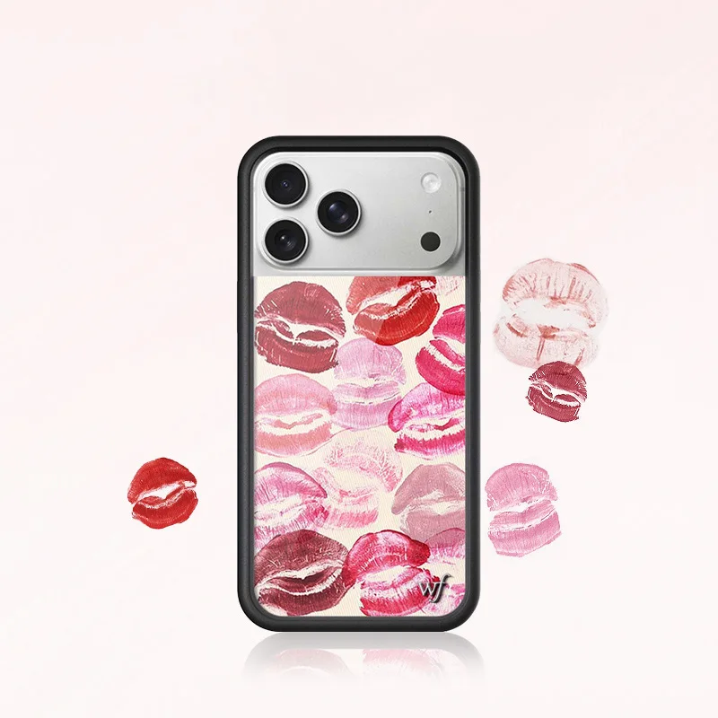 جديد Wildflower ثلاثية الأبعاد WF زهرة السرير جراب هاتف آيفون 12 13 14 15 16 17Pro ماكس زائد الشفاه INS الكرتون غطاء أرنب 17 برو #2