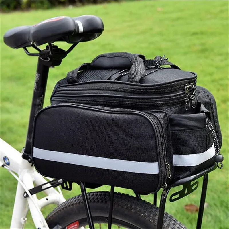 Bicycle Pannier Bag 27L Waterproof Bike Rear Rack Bag Bike Seat Pannier Cycling Rear Carrier Bag Road Bike Storage Bag