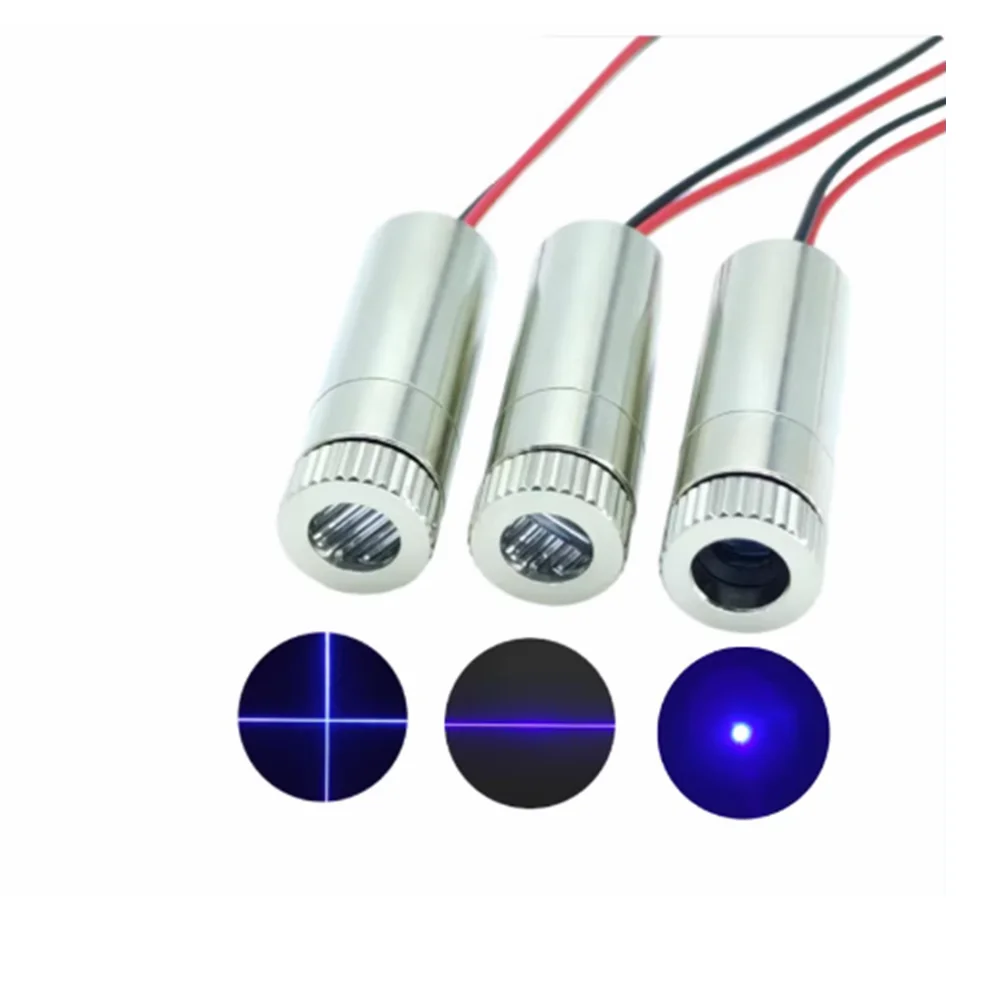 Focusable 450nm Dot /Line/cross 50mw   Blue Laser Module