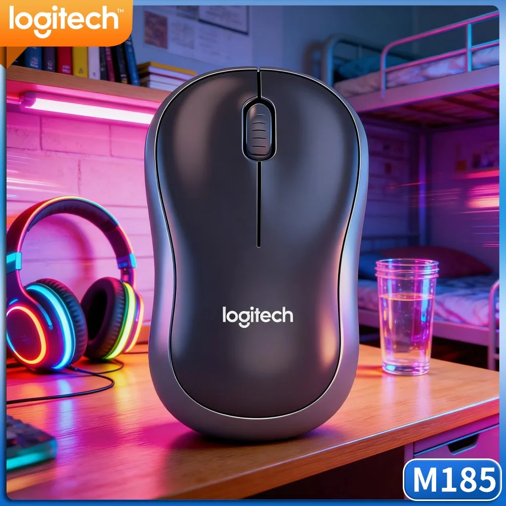 Logitech M185 Cross‑System Wireless Mouse, Supports Windows Mac Linux Chromeos, Precise Tracking For Laptop Home Office