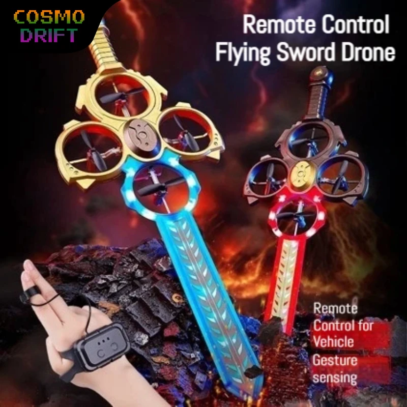 

Gesture Sensing Flying Sword RC Drone Hand Controlled Electric Aircraft Remote Control Airplane Toy for Kids Boys Birthday Gift