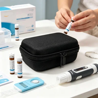 EVA Portable Insulin Vials Storage Case Resistant Waterproof Insulin Organizer Diabetics-Large Capacity Protector Storage Boxes