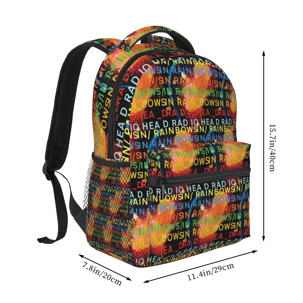 Rock Band Radiohead In Rainbows Album Merch Backpack Hot Sale Daypack Kids BookBag School Bag Shoulder Bags for Men Women