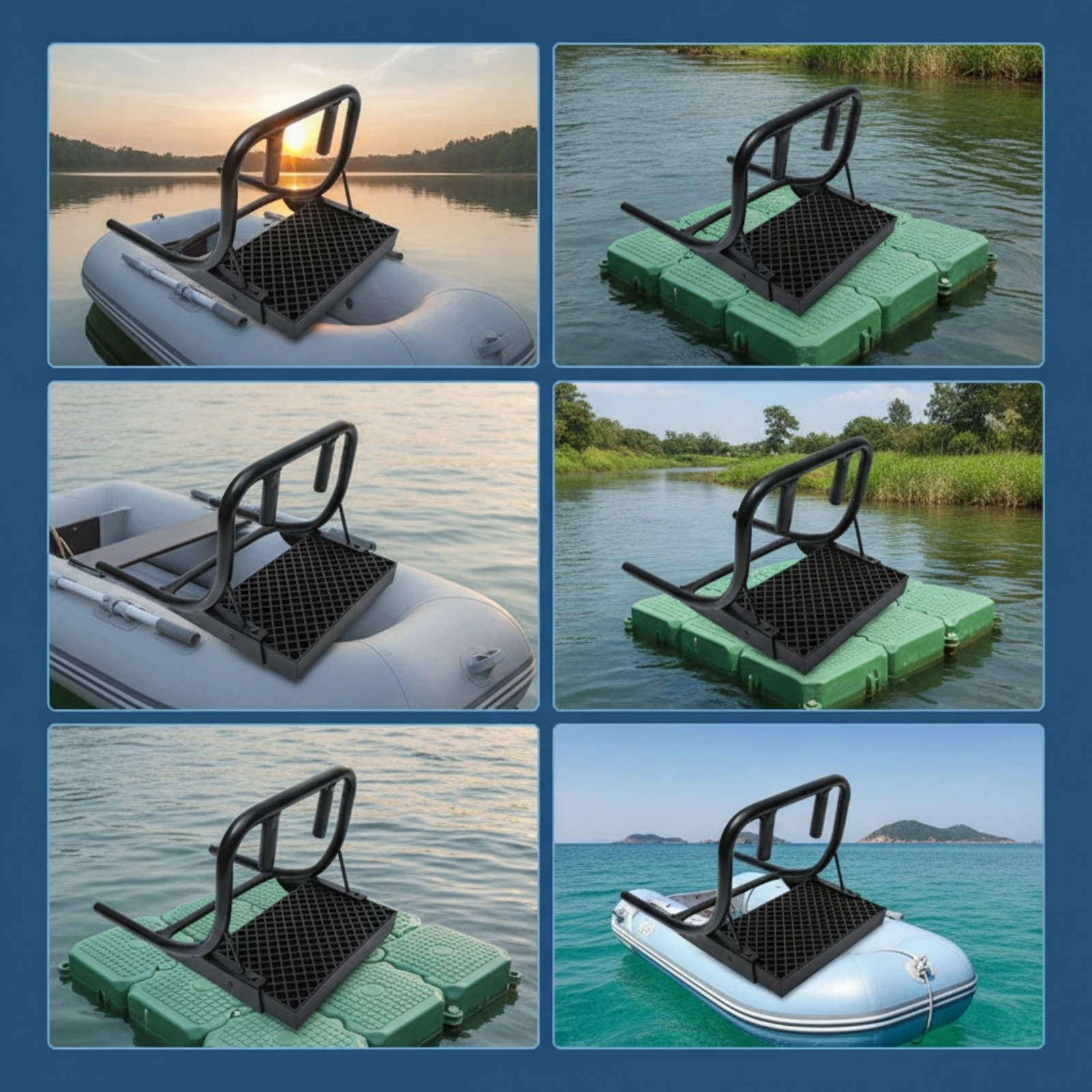 Outboard Motor Bracket Marine Motor Mounting Bracket Heavy Duty Compact for Boaters, Fishing Platform