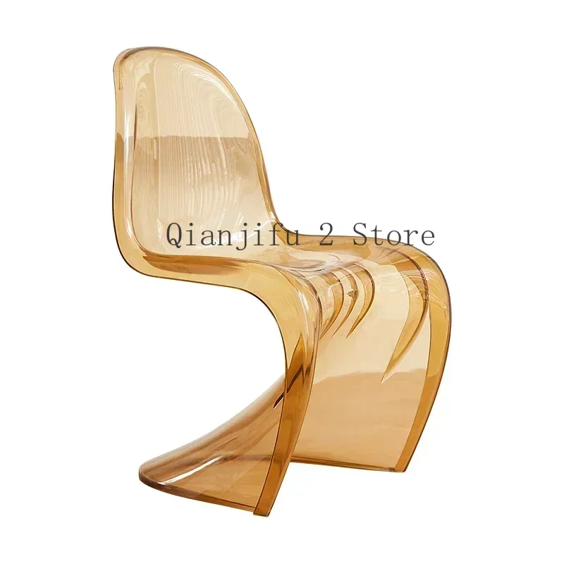 Chair Design Minimalist Dining Chair Acrylic Kitchen Colorful Office Chair Modern Living Room Cadeira Kitchen Furniture  A1