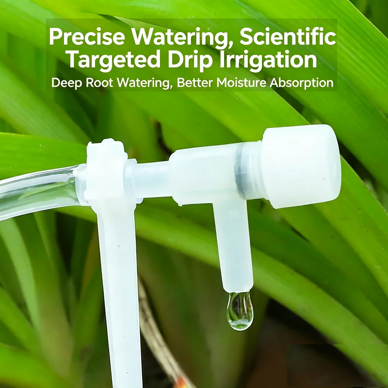 Automatic Watering Device Transparent Capillary Tube Drip Irrigation Arrow Micro Spray Kit for Garden Potted Plants JSG03