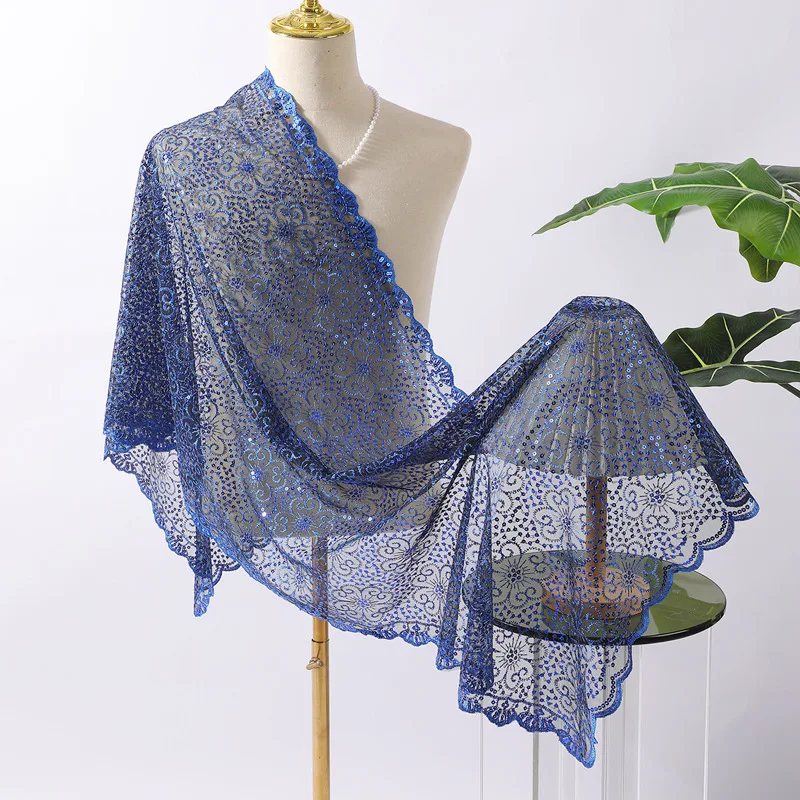1920s Sequined Floral Embroidery Evening Dresses Shawls Wedding Bridal Bridesmaid Shawl Scarf Banquet Lady Capes Wraps view 4