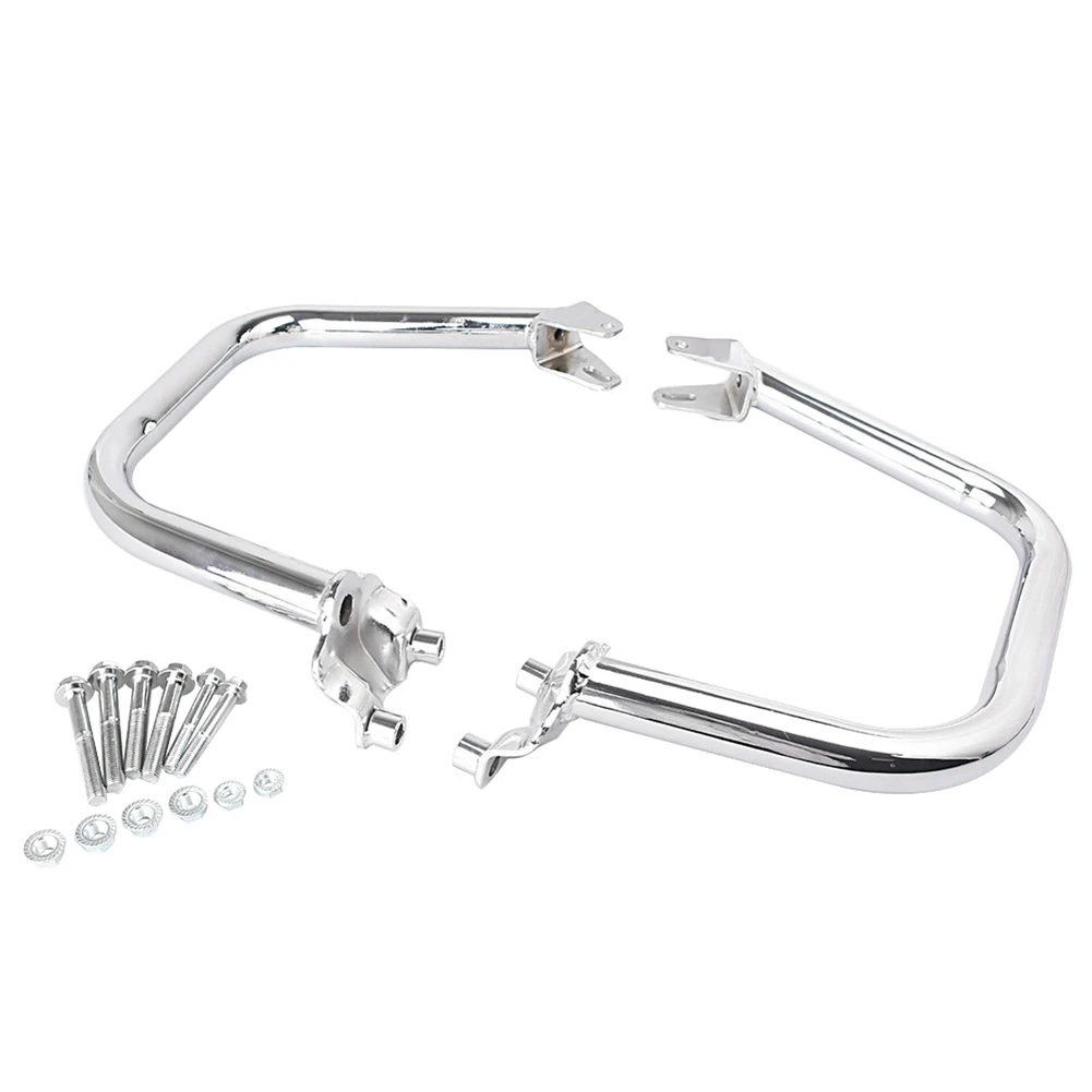 

Chrome Steel Motorcycle Engine Guard Highway Crash Bar Protector For Harley Davidson STREET 750 500 2015 2016