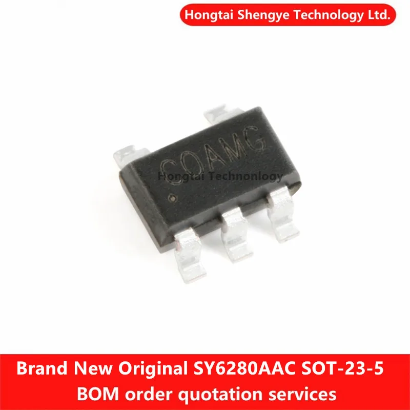 New Genuine SY6280AAC Silkscreen CO SOT-23-5 Low Loss Power Distribution Switching Device Chip