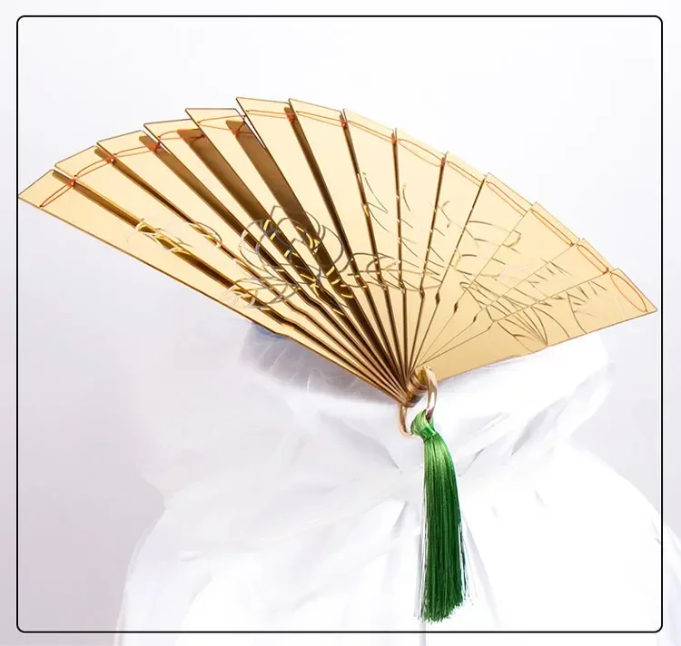 

В наличии Demon Slayer Douma Косплэй китайский складной веер японский узор художественное ремесло подарок украшения дома украшения танцевальный ручной веер