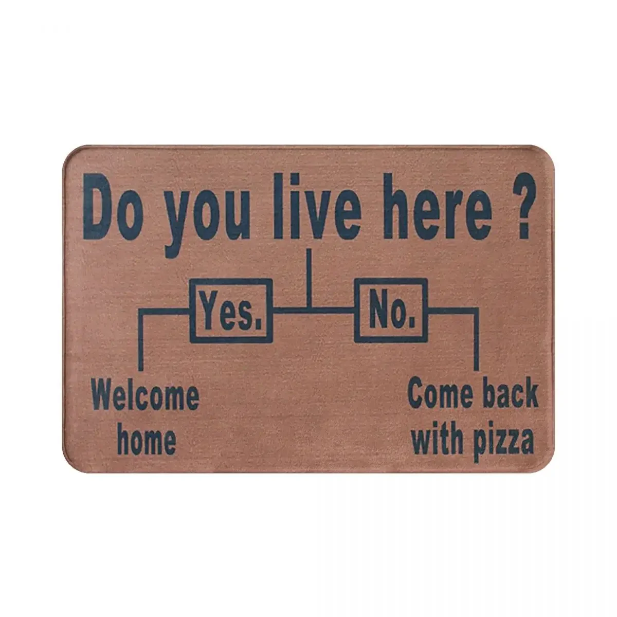 Doormat Flannel Rug Non-Slip Do You Live Here Welcome Mats for Living Room Kitchen Printed Bathtub Shower Mats