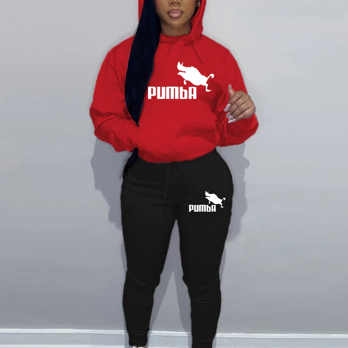 

Женская толстовка + спортивные штаны, комплект в стиле хип-хоп, уличная повседневная свободная осенне-зимняя теплая одежда с буквенным принтом