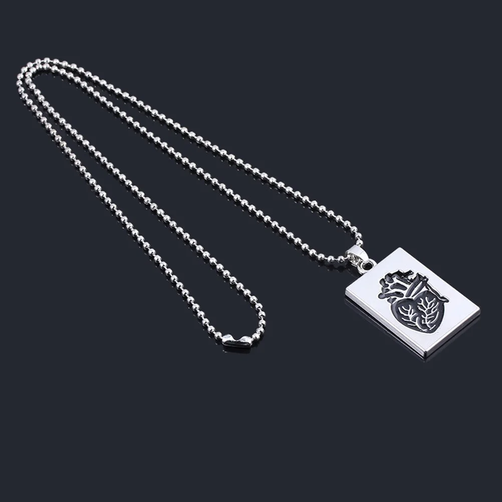 

2Pcs Couples Necklace Heart Pattern Pendant Simple Elegant Jewelry Gift for Lovers Valentine Birthday Wedding Couples Necklace