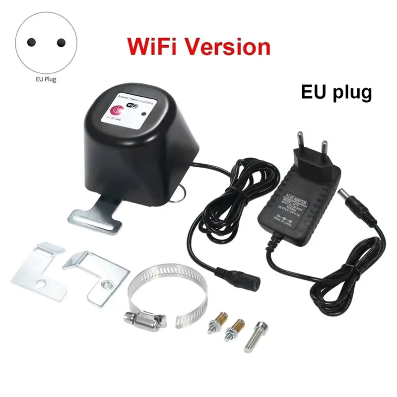 DTA4-Tuya Wifi Valve Automatic Electric Safety Shut Off Control Valve Timer Garden Faucet Controller EU Plug