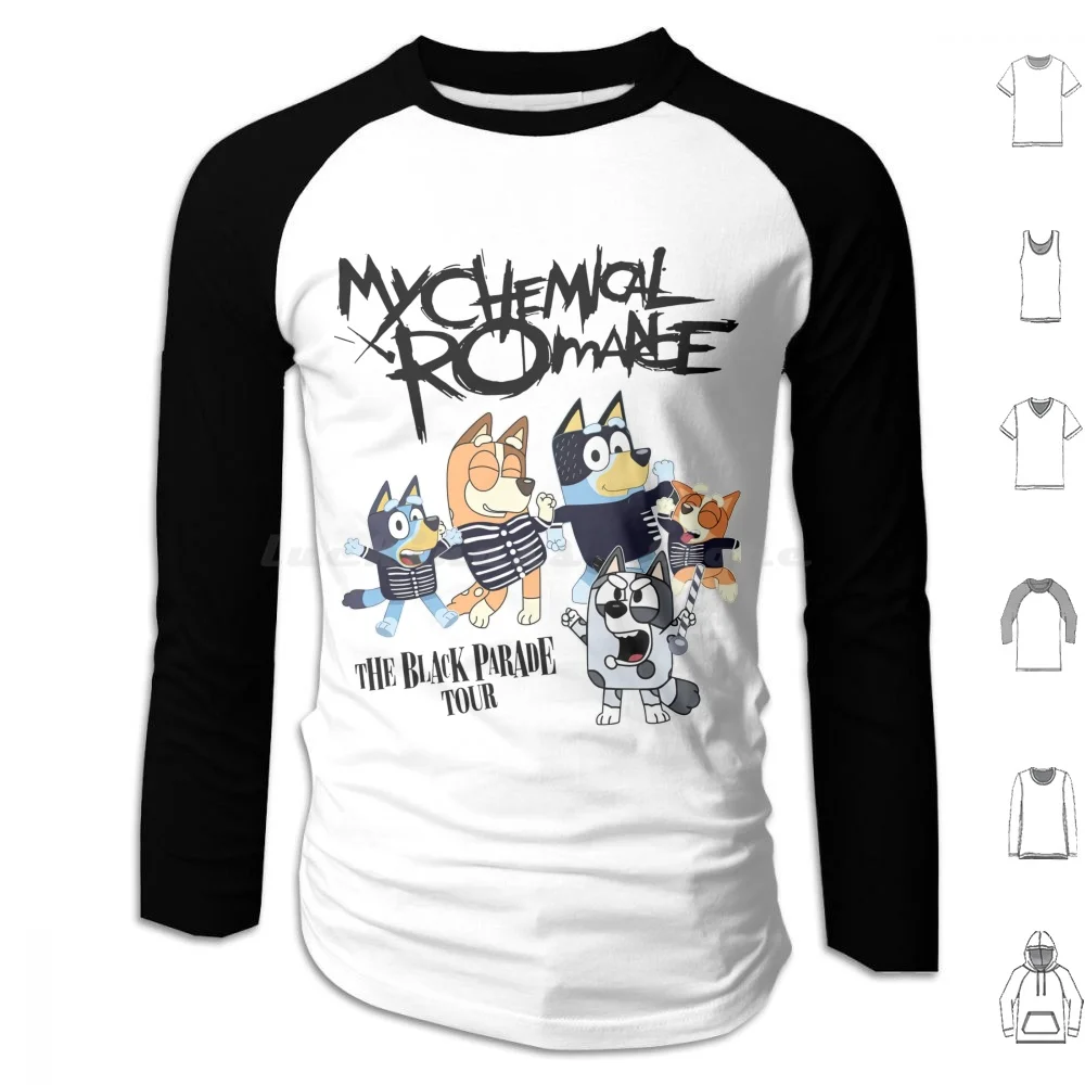 The Black Parade Shirt Shirt My Chemical Romance Shirt Hoodies Long Sleeve Bingo Birthday Boy Family Muffin Funny