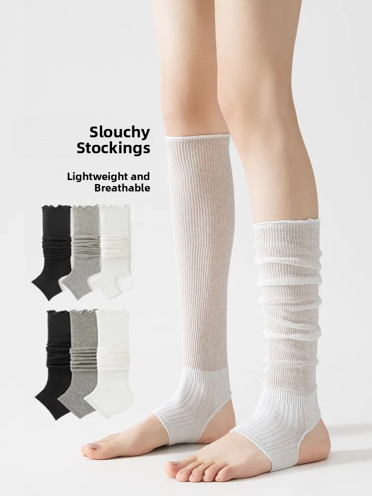 

Summer Thin Ballet Sle f Leg Sos Women's Yoga Footwear Miu Miу Staable Cotton Ankle High Leggings a Beau