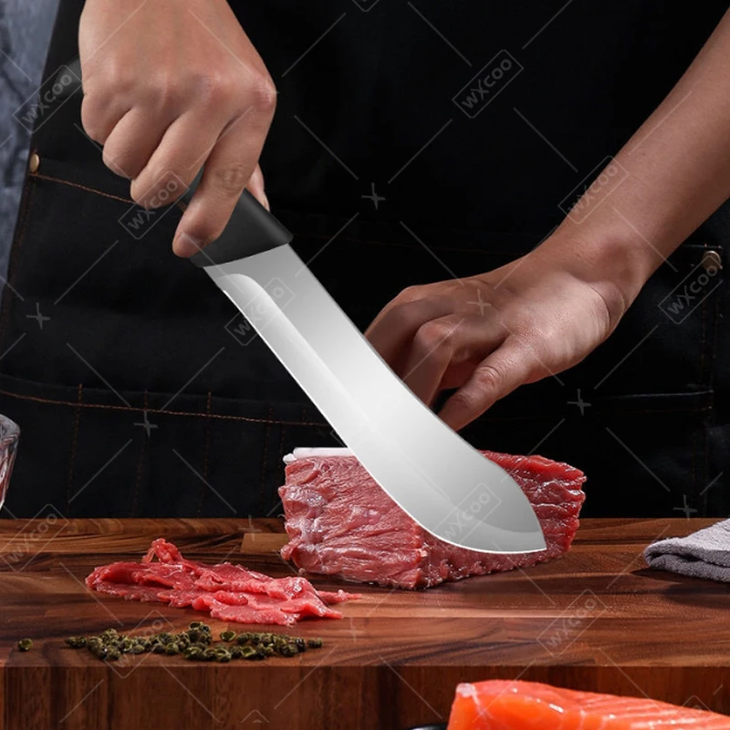 WXCOO Hand Forged Stainless Steel Meat Cleaver for Cooking Household Kitchen Fish Fillet Boning Knife Ham Slicing Knife
