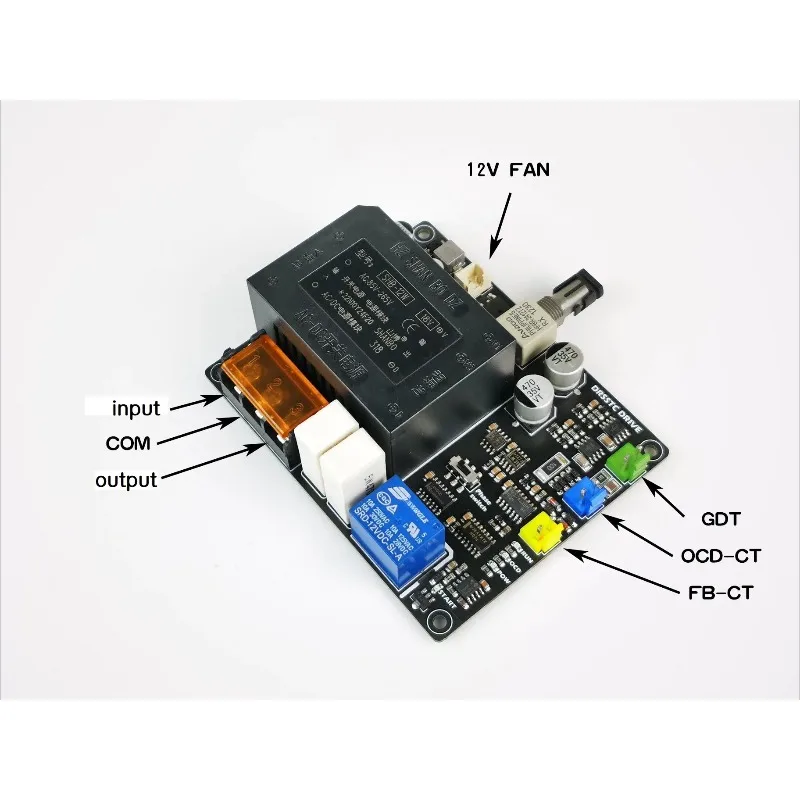 DRSSTC Tesla Coil Drive Board Arc Extinguisher Grid Drive GDT Full Bridge Inverter Module Simplified Kit