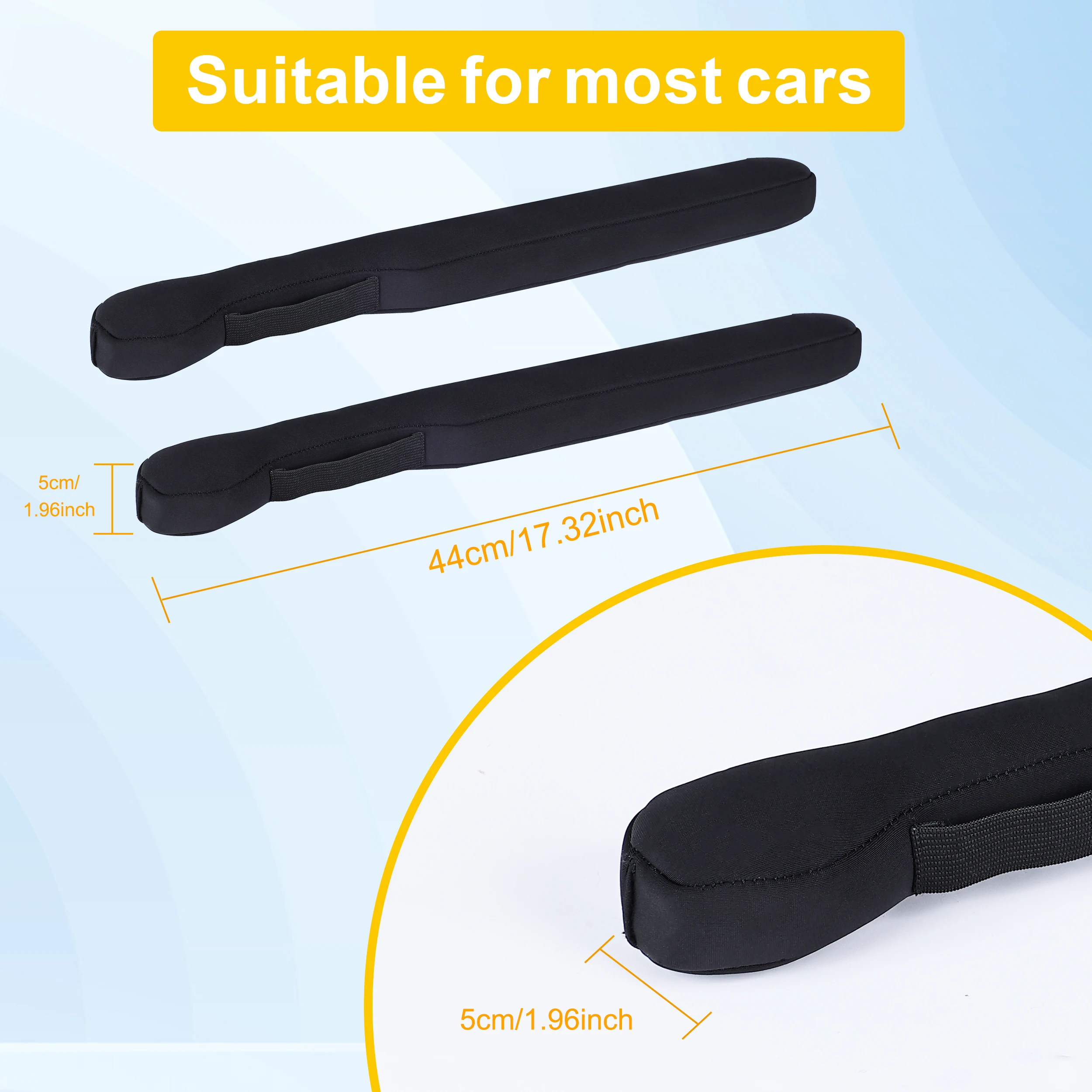 2pcs Car Seat Gap Filler Fit for Car SUV Truck Vehicle Seat Gap Coverage Fill The Gap Between Seat
