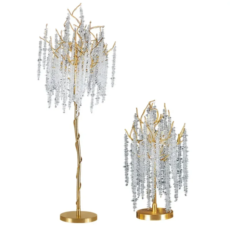 

Post-Modern Living Room Bedroom Bedside Lamp Light Luxury Floor Lamp Creative Tree Crystal Branch Art Decorative Lamps