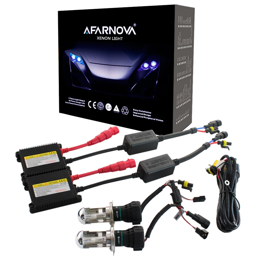 

One Set H7 Xenon HID Kit H4 H1 H11 H8 9005 HB3 9006 HB4 881 D2S Xenon hid Ballast For Car Light Headlight 4300K 6000K 8000K 12V