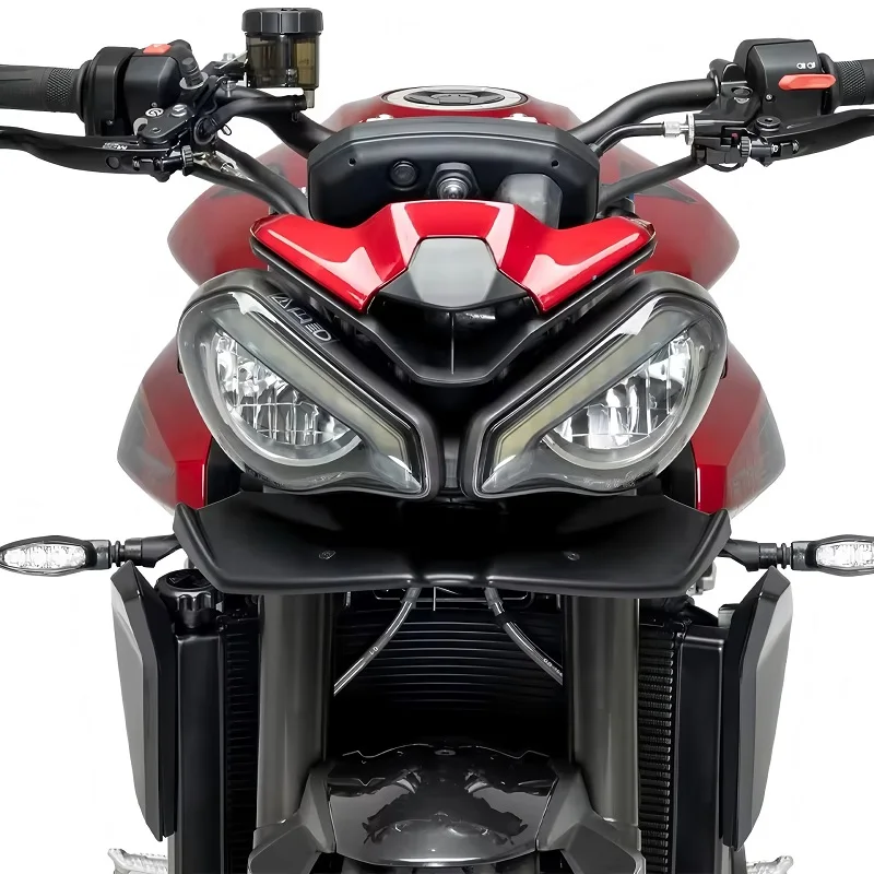 سبويلر أمامي للدراجة النارية للشارع الثلاثي 765R 765RS 765 R RS 2023-2025 سبويلر هوائي عاري القوة السفلية منحرف الجناح