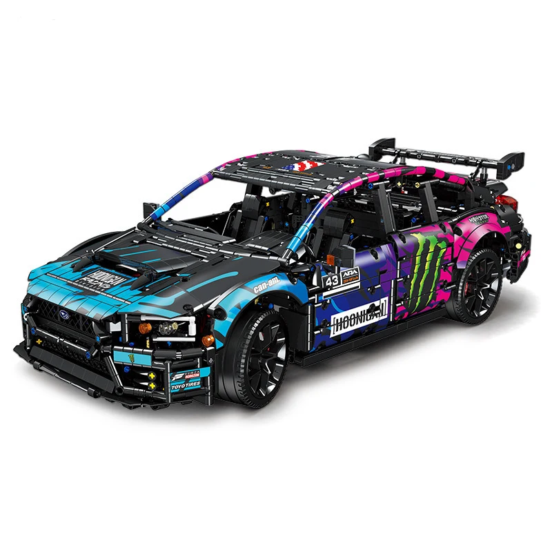 Technical APP Remote Control STI Super Speed Racing Car Building Blocks MOC 79953 Moter Power Car Sets Bricks Toys For Kids Gift