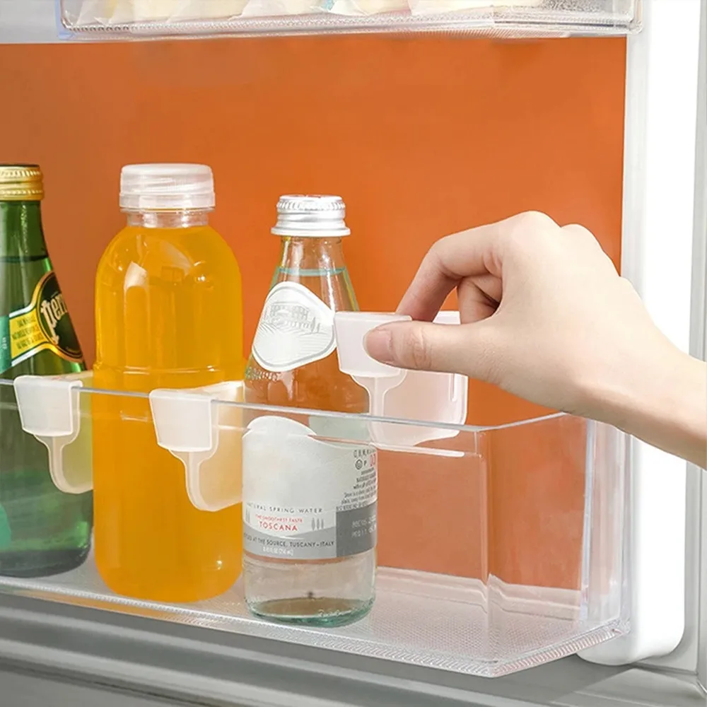 Divisor de plástico retráctil para almacenamiento de refrigerador, tablero divisor para botellas de cocina, organizador de estantes, 2/4/8/16/24