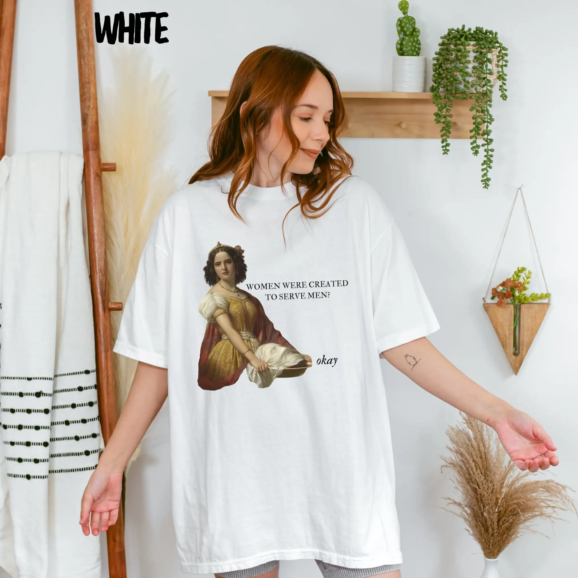 Unhinged Feminist T Shirt Salome Head Of John The Baptist Angry Funny Feminism Womens Rights Misandry Top