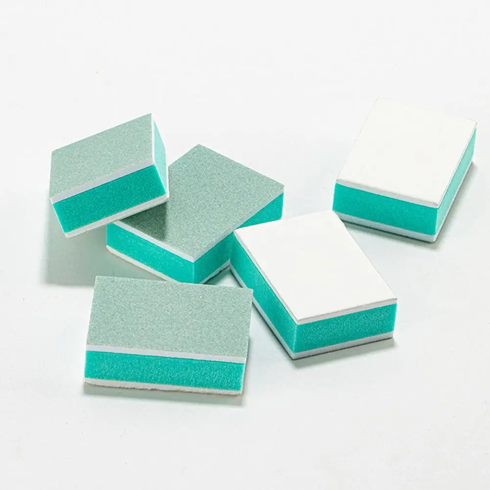 バッグスクエアネイルスポンジブロックファイル 600/3000 グリット光沢のある美容両面バッファダブルネイルスムーズツール研磨バッファネイル B5J1