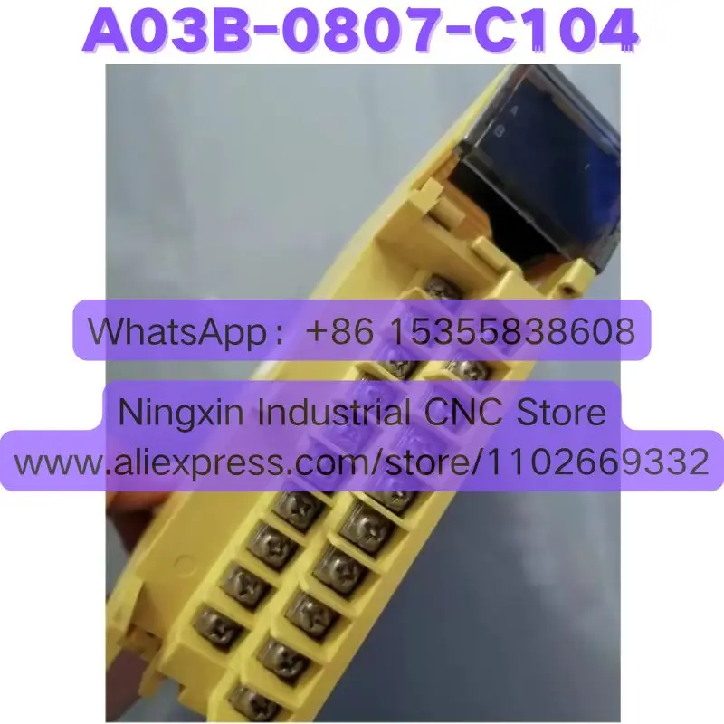

Second-hand A03B-0807-C104 A03B 0807 C104 IO Module Tested OK Quick Shipment