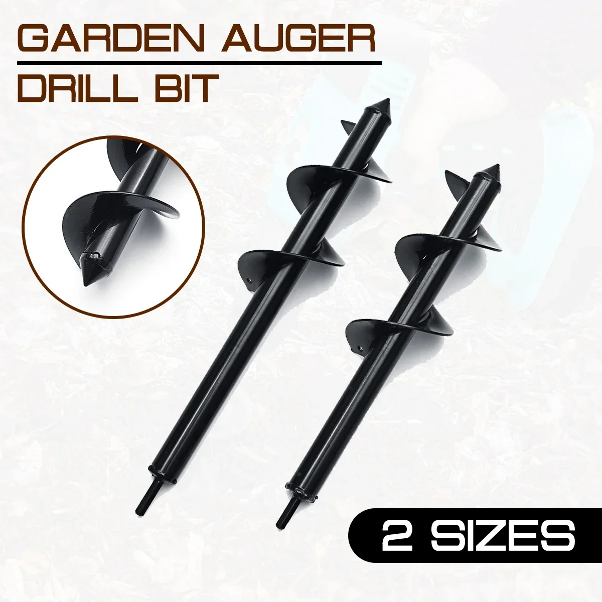 40x8CM/35x8CM Drill Bit Garden Earth Auger Hole Digger Plant Flower Garden Auger Fence Borer Hole Digger for Hex Drive Drill