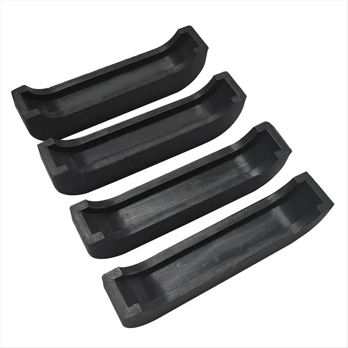 #50E Automotive Parts & Accessories,Truck 4 Core Heavy Duty Radiator Bracket Mount Kit for Chevy GMC (Black & Silver)