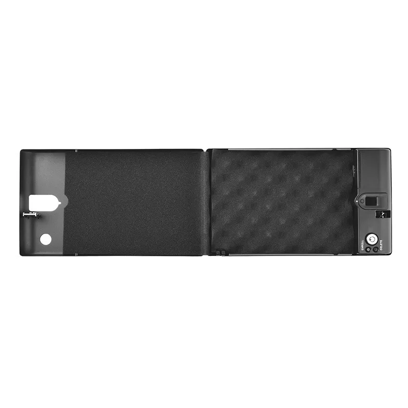 Large Pistol Safe European and American Fingerprint Double Gun Storage Box Safety Rope Key Lock Valuables Safe Box