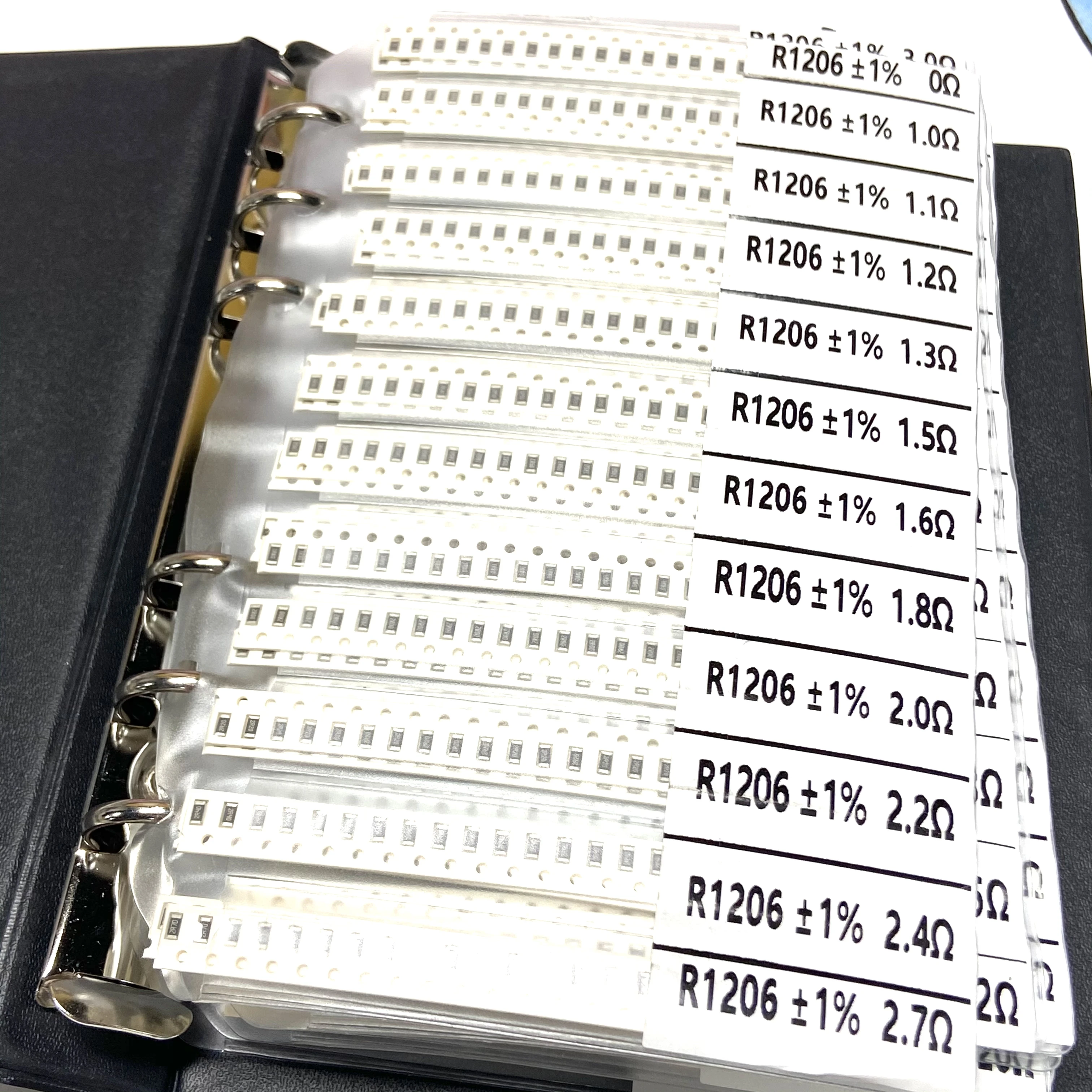 Resistores 1206 1% 170valuex50pcs smd resistores este livro componente 1206 resistores do bloco do resistor livro