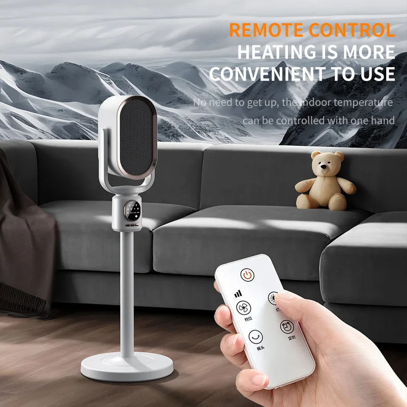 Aquecedor portátil ptc 1800w, ventilador pessoal de mesa para escritório doméstico, sistema de aquecimento de casa inteira, ar quente rápido, aquecedor elétrico de espaço