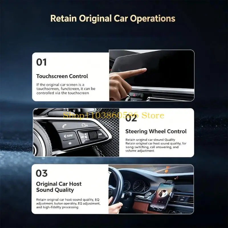 242A Universal Auto Link Wireless Device For Most Automobiles Simple Installation And Long Lasting ABS Housing