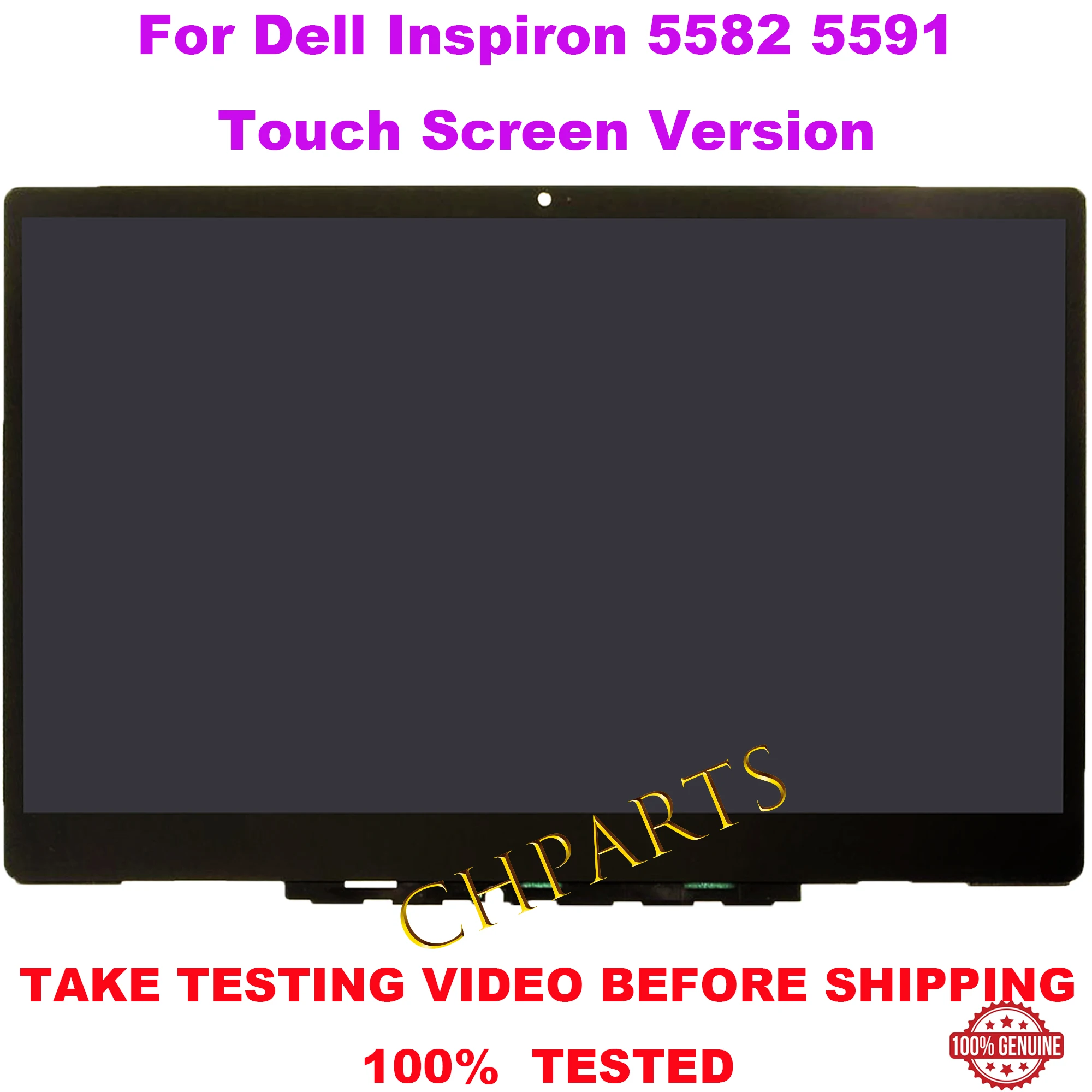 

For Dell Inspiron 5582 5591 2-in-1 P78F P78F001 Touch Digitizer Screen LCD Assembly With Frame Board FHD 30 pins 15.6" 1080p