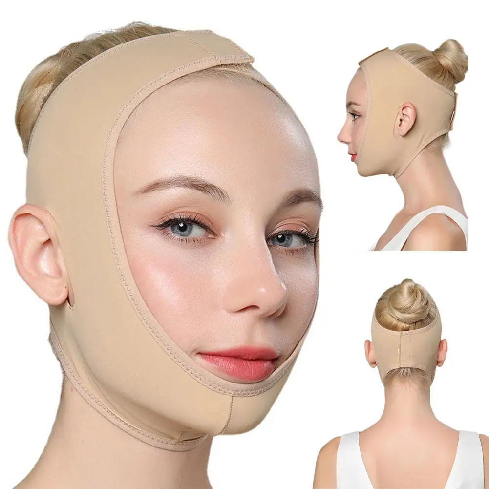 Bandage amincissant pour le menton et les joues, ligne en V, outils pour le visage, masque Anti-rides, soins de beauté de la peau, sangle de levage, masseur W8H6