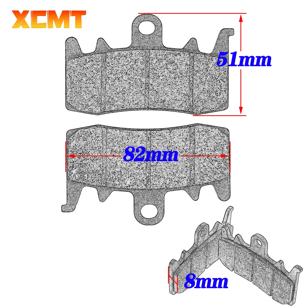 Motorcycle Front Brake Pads For Triumph Street Triple 765 R 17-20 Tiger 1200 18-20 Explorer 1215 XR XRX XRT XC XCA XCX 2016-2017