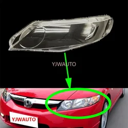 For Honda Civic 2006 2007 2008 2009 2010 2011 Headlamp Lens Car Headlight Lens Replacement Front Car Lights Glass Auto Shell