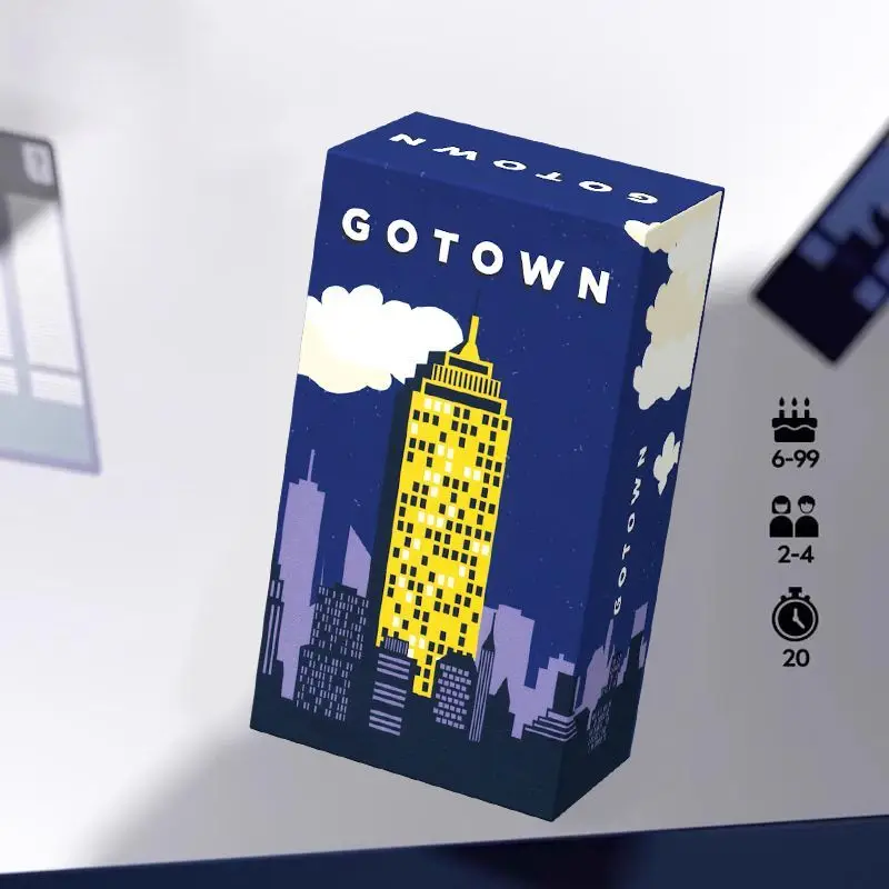 Skyscraper Card Board Game, Pocket Portable Urban Adventure Tabletop Game, Multiplayer Casual Interactive Party Game for Friends