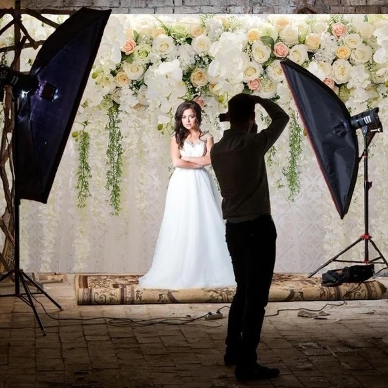 Valentine\'s Day background Wedding party background Spring flowers rose photography background Wall background cloth wedding