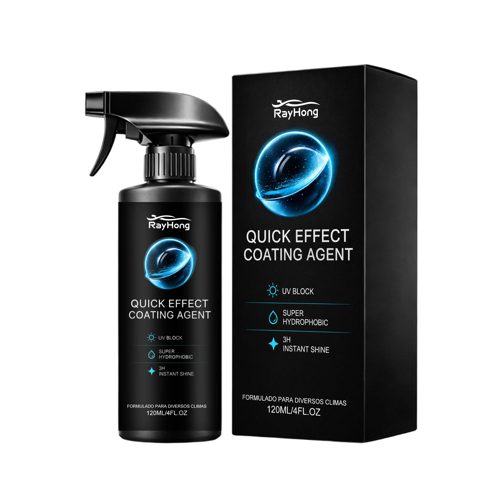 automotive ceramic spray, strong hydrophobic mirror gloss, simple construction 3H protective and anti-fouling spray